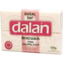 Мыло хозяйственное "DALAN" белое 4x125 500 гр./скидки не действуют/(20)