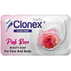 Мыло-крем "CLONEX" pink rose/розовая роза 140 гр./скидки не действуют/(48)