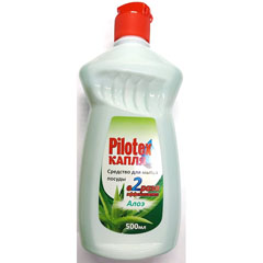 Моющее средство для посуды "PILOTEX" капля алоэ вера 500 мл./скидки не действуют/(21)