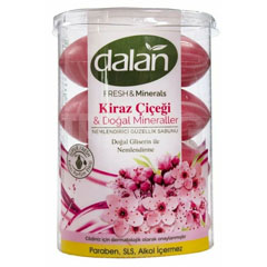 Мыло туалетное "DALAN FRESH MINERALS" цветок вишни (банка) 4*110 г.(16)