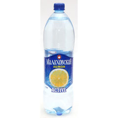 Минеральная вода "МАЛАХОВСКАЯ ACTIVE" негазированная со вкусом лимона 1,5 л./скидки не действуют/(6)
