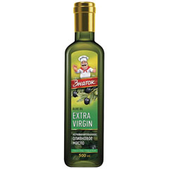 Масло оливковое "ЗНАТОК" Extra virgin ст/б 0,5 л./скидки не действуют/(12)
