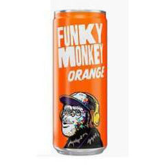Напиток "FUNKY MONKEY" Orange газированный безалкогольный банка 0,33 л./скидки не действуют/(12)