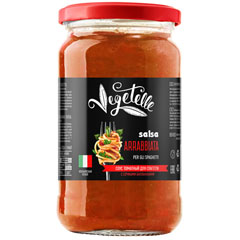 Соус "VEGETELLE" томатный для спагетти арабьята 360 гр./скидки не действуют/(12)