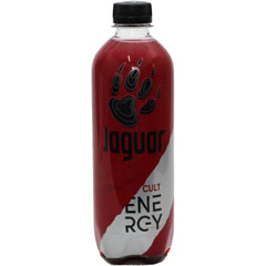 Напиток "JAGUAR  CULT" красный газированный безалкогольный энергетический с ягодным вкусом ПЭТ 0,47 л.(12)