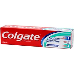 Зубная паста "COLGATE" тройное действие 50 мл.(72)