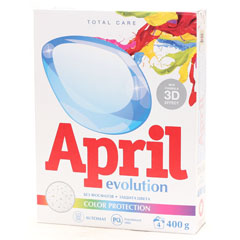 Стиральный порошок "APRIL EVOLUTION" автомат color protection 400 гр.(18)