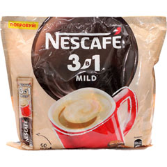 Кофе "NESCAFE" Classic 3 в 1 мягкий растворимый в пакетиках /в упаковке 50 шт/(50)