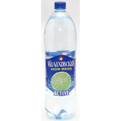 Минеральная вода "МАЛАХОВСКАЯ ACTIVE" негазированная со вкусом лайм-мята 1,5 л.(6)