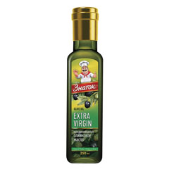 Масло оливковое "ЗНАТОК" Extra virgin ст/б 0,25 л.(12)