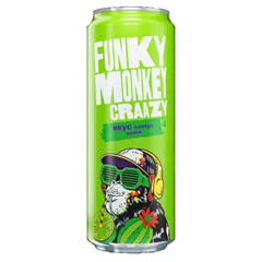 Напиток "FUNKY MONKEY CRAZY" Кактус-лайм газированный безалкогольный банка 0,45 мл./скидки не действуют/(12)
