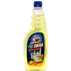 Моющее средство для стекол "ЗОЛУШКА" запасной блок лимон 500 мл.(12)