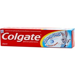 Зубная паста "COLGATE ДОКТОР ЗАЯЦ" детская со вкусом жвачки 50 мл.(48)
