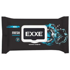 Салфетки влажные "EXXE MEN" мужской парфюмированный аромат 100 шт.(12)
