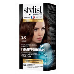 Краска для волос "STYLIST COLOR PRO" крем 3.0 темный каштан 115 мл.(17)
