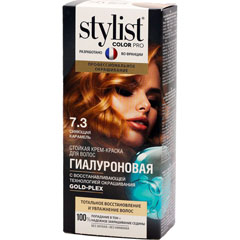 Краска для волос "STYLIST COLOR PRO" крем 7.3 сияющая карамель 115 мл.(17)