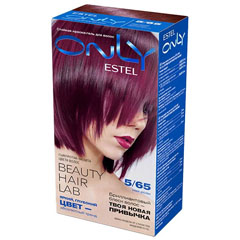 Краска-гель для волос "ESTEL ONLY" 5/65 светлый шатен фиолетово - красный 1 шт./скидки не действуют/(10)