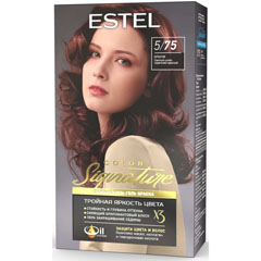Краска-гель для волос "ESTEL COLOR SIGNATURE" 5/75 брауни 170 мл./скидки не действуют/(12)