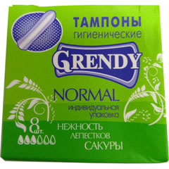 Тампоны "GRENDY" нормал 8 шт./скидки не действуют/(48)