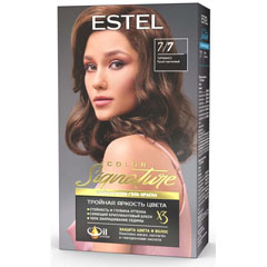 Краска-гель для волос "ESTEL COLOR SIGNATURE" 7/7 тирамису 170 мл./скидки не действуют/(12)