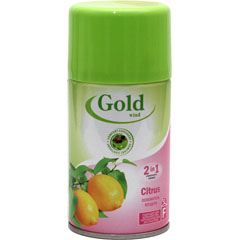 Освежитель воздуха "GOLD WIND" citrus лимон сменный блок 230 мл.(12)