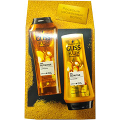 Набор подарочный "GLISS KUR"  oil nutritive (шампунь 250 мл. + бальзам 200 мл.) 1 шт./скидки не действуют/(6)