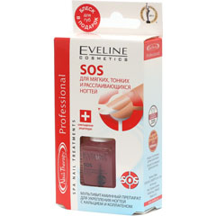 Средство для ногтей "EVELINE NAIL THERAPY PROFESSIONAL" SOS для мягких, тонких и расслаивающихся ногтей 1 шт.(1)