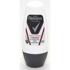 Дезодорант ролик антиперспирант "REXONA MEN" антибактериальный + невидимый на черном и белом 50 мл./скидки не действуют/(6)