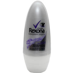 Дезодорант ролик антиперспирант "REXONA" невидимая на черном и белом 50 мл.(6)
