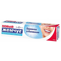 Зубная паста "НОВЫЙ ЖЕМЧУГ" бережное отбеливание 125 мл.(40)