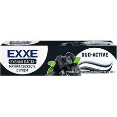 Зубная паста "EXXE" мятная свежесть с углем 100 гр.(72)