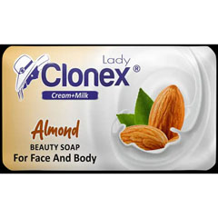 Мыло-крем "CLONEX" almond/миндаль 140 гр./скидки не действуют/(48)