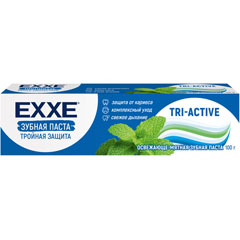 Зубная паста "EXXE" тройная защита tri-active 100 гр.(72)