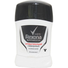Дезодорант стик антиперспирант "REXONA MEN" антибактериальный + невидимый на черном и белом 50 мл.(6)