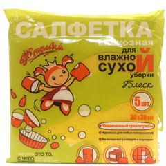 Салфетка "ЗОЛУШКА БЛЕСК" 5 шт./скидки не действуют/(30)