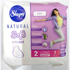 Прокладки "SLEEPY NATURAL" Soft Long 280 мм 7 шт./скидки не действуют/(24)
