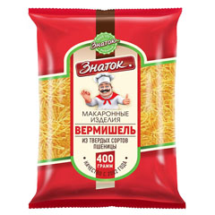 Макаронные изделия "ЗНАТОК" вермишель 400 гр./скидки не действуют/(28)
