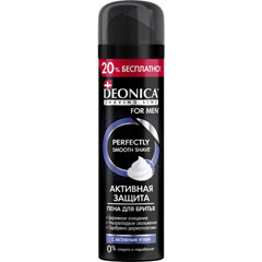 Пена для бритья "DEONICA" for men активная защита с черным углем 240 мл./11-428//скидки не действуют/(6)